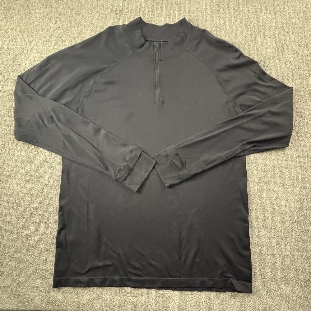 Fabletics Sweater Adult Extra Large Black Long Sleeve Lightweight Casual Men's